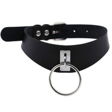 Load image into Gallery viewer, Slave Heirloom Leather Choker With Ring
