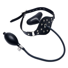 Load image into Gallery viewer, Leather Inflatable Gag BDSM
