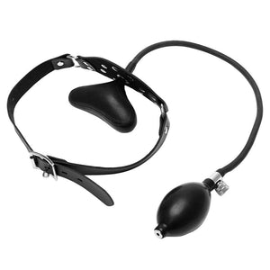 Leather Inflatable Gag BDSM