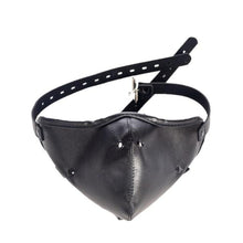 Load image into Gallery viewer, Keep Quiet Leather Panel Gag BDSM
