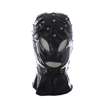 Load image into Gallery viewer, Studded Wet Look Leather Mask BDSM
