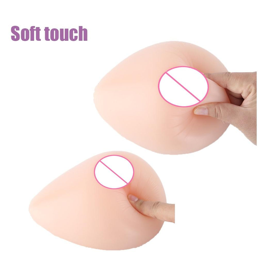 Drop-shaped Adhesive Silicone Breast Forms, gallery view 6