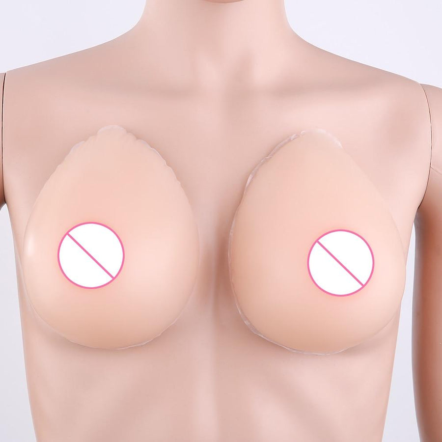 Drop-shaped Adhesive Silicone Breast Forms, gallery view 2