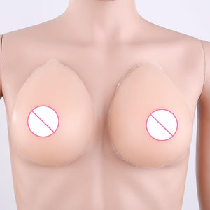 Drop-shaped Adhesive Silicone Breast Forms