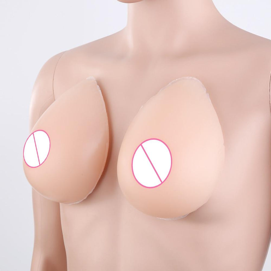 Drop-shaped Adhesive Silicone Breast Forms, gallery view 3