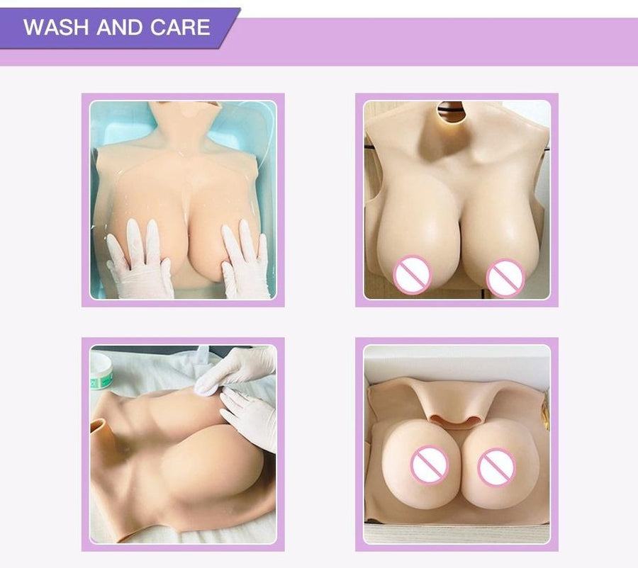 Large Realistic Silicone Gel Breast Forms, gallery view 9
