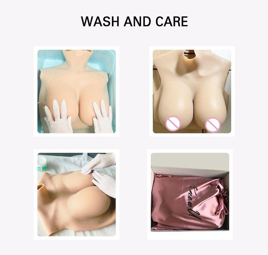 G Cup Half Body Silicone Breast Forms, gallery view 8