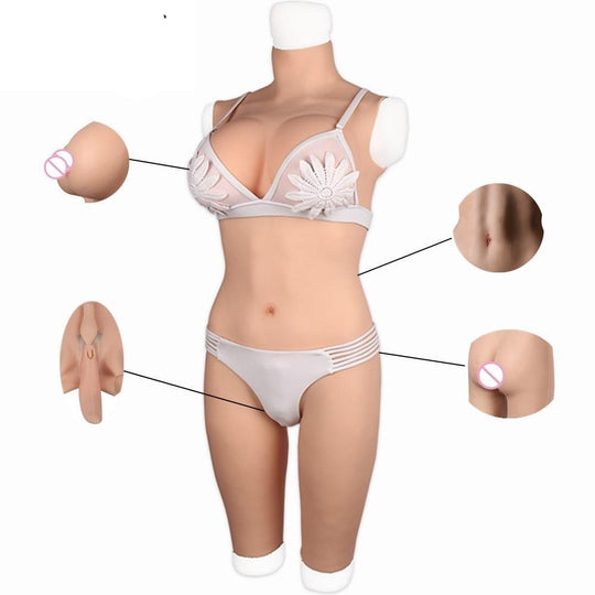 D Cup Silicone Breast Forms Full Bodysuit product view