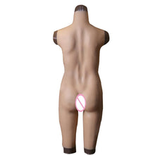 Load image into Gallery viewer, D Cup Elastic Breast Forms Full Bodysuit
