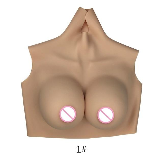 D Cup Elastic Breast Forms Full Bodysuit, gallery view 8