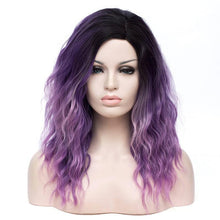 Load image into Gallery viewer, 18 Inches Long Pink and Purple Wig
