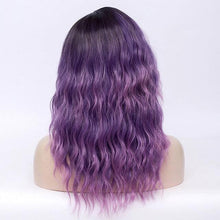Load image into Gallery viewer, 18 Inches Long Pink and Purple Wig
