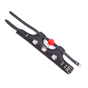 Open Mouth Ball Gag Collar BDSM