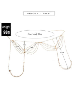 Erotic Bling Leg Body Chain BDSM
