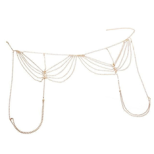 Erotic Bling Leg Body Chain BDSM product view