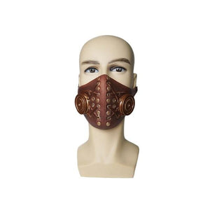 Masque à gaz en latex fantaisie sadique BDSM