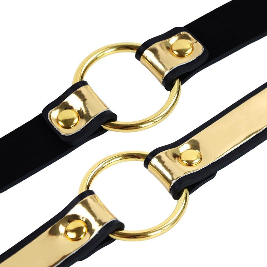 Gold Masquerade Choker Collar, gallery view 4