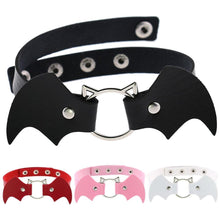 Load image into Gallery viewer, Vampire Bat Fetish Slave Day Collar
