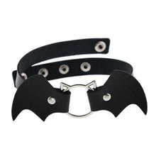 Load image into Gallery viewer, Vampire Bat Fetish Slave Day Collar
