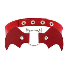 Load image into Gallery viewer, Vampire Bat Fetish Slave Day Collar
