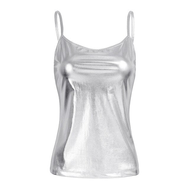 Shiny Slim Fit Vest Club Costume, gallery view 6
