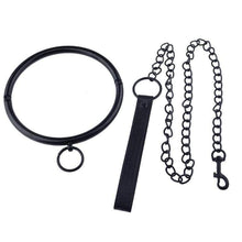 Lade das Bild in den Galerie-Viewer, Robustes abschließbares BDSM-Stahlhalsband
