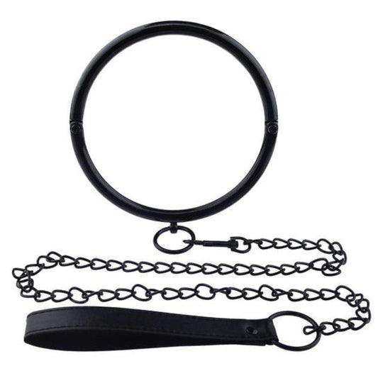 Sturdy BDSM Lockable Steel Collar product view