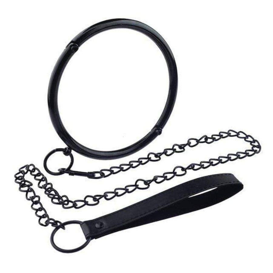 Sturdy BDSM Lockable Steel Collar, gallery view 2