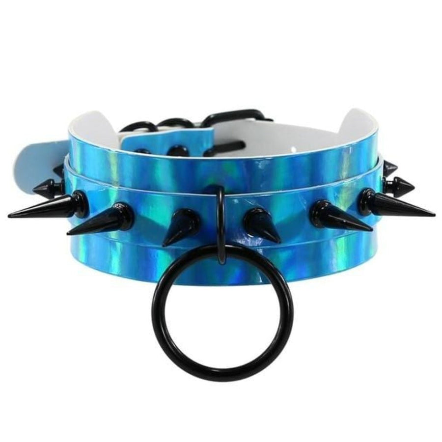 Oversized Spiked Colorful Collar, gallery view 4