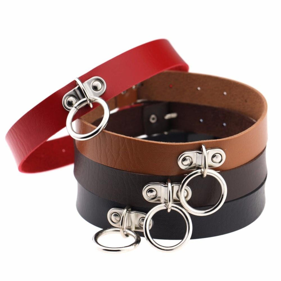 No-Nonsense Beltlike BDSM Collar product view