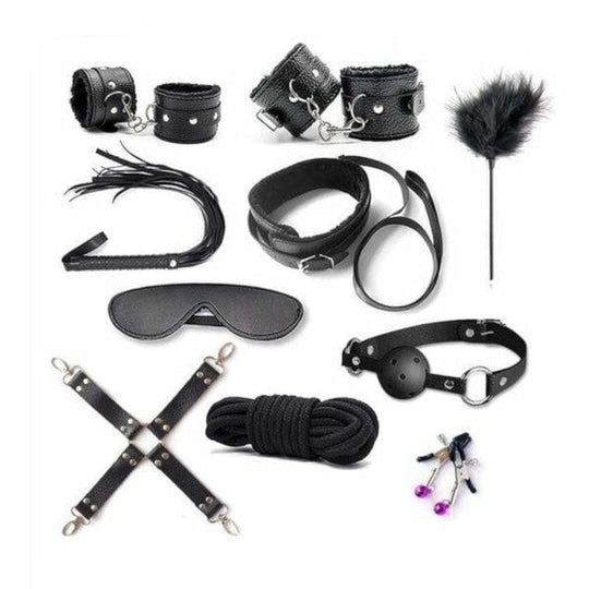 Beginner Perfect 10-Pcs BDSM Set BDSM product view