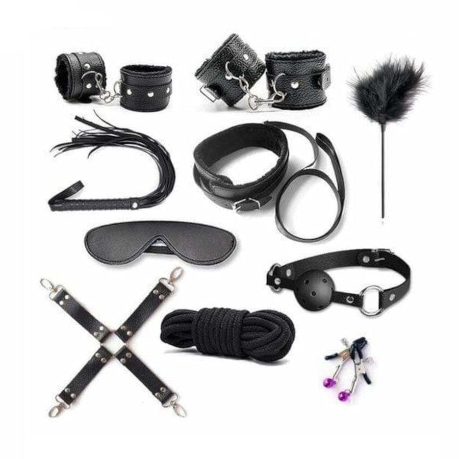 Beginner Perfect 10-Pcs BDSM Set BDSM product view