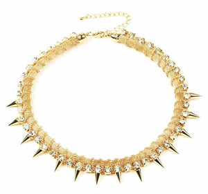 Shiny Shimmering Spiked Collar