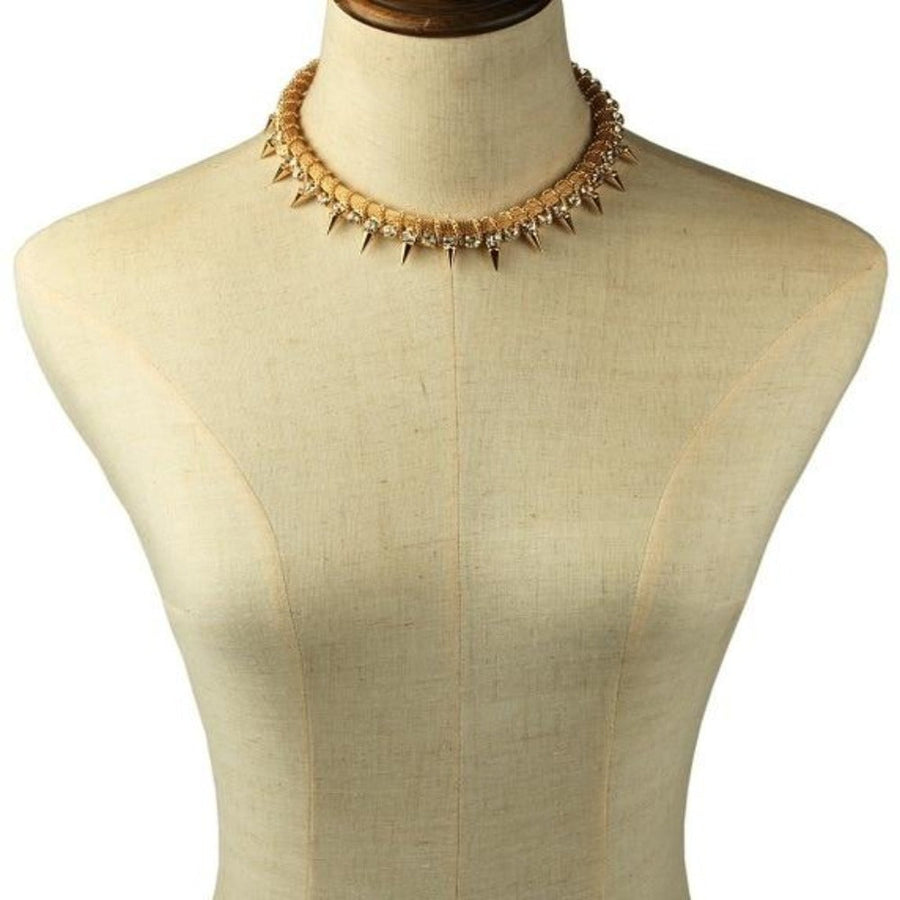 Shiny Shimmering Spiked Collar, gallery view 2