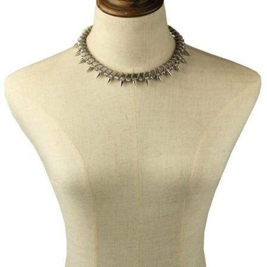 Shiny Shimmering Spiked Collar, gallery view 3