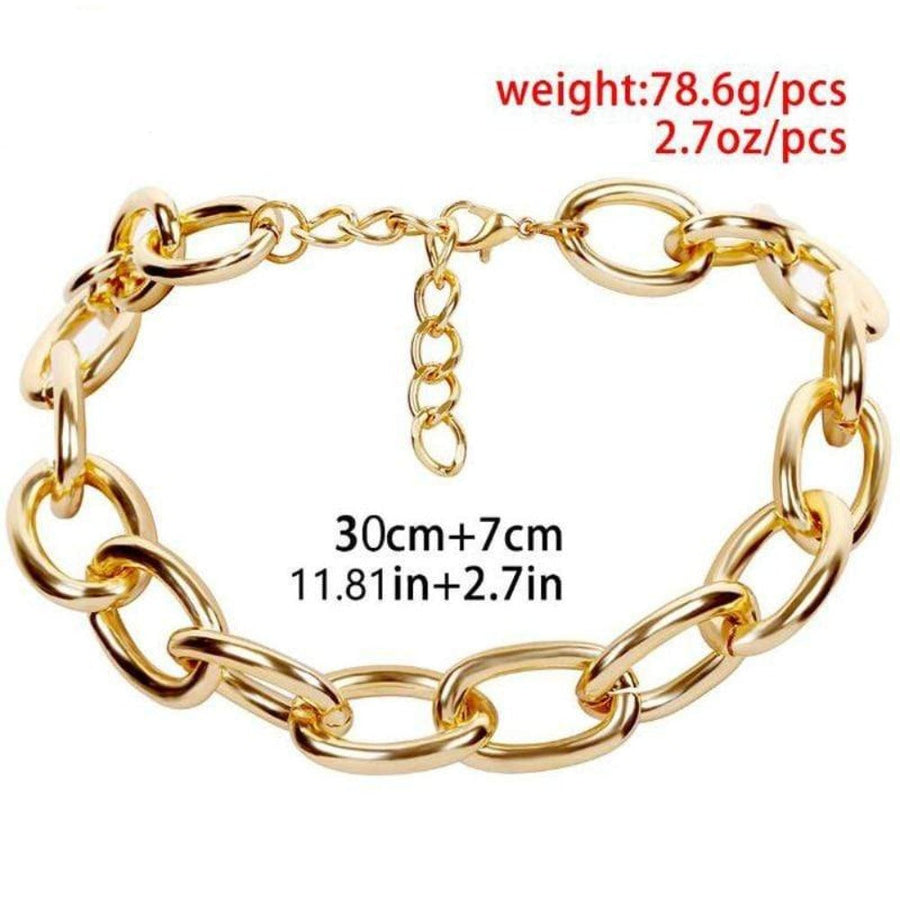 Stainless Steel Bondage Chain Collar, gallery view 3