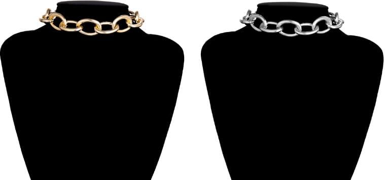 Stainless Steel Bondage Chain Collar product view