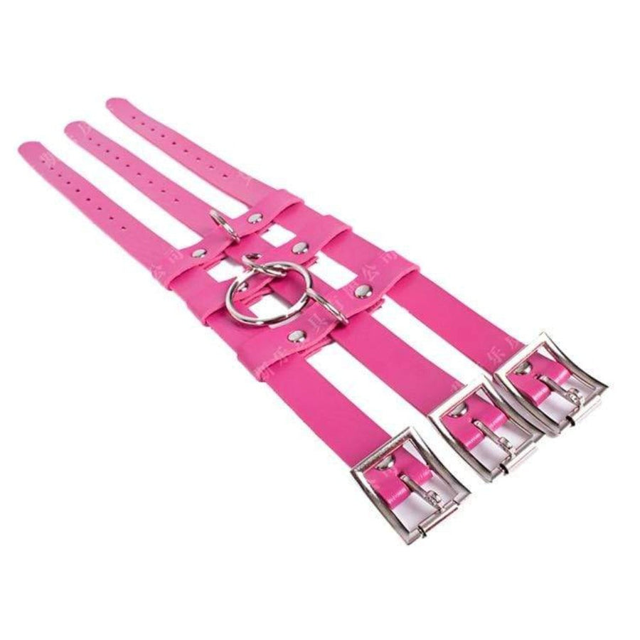 Triple Layer Pink BDSM Collar, gallery view 2