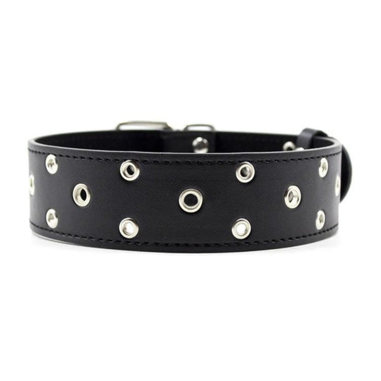 Sub's Trendy Perforated Black Collar product view