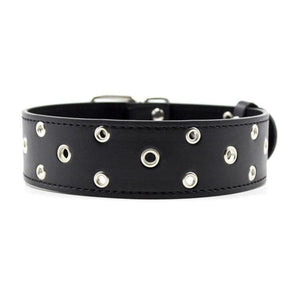Das trendige perforierte schwarze Halsband von Sub