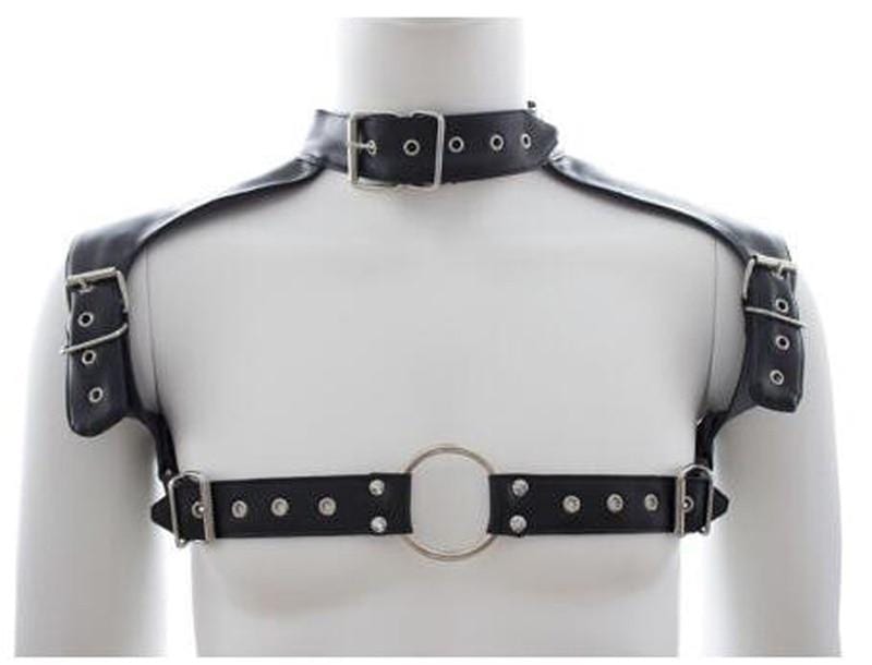 Male Adjustable Clubwear Harness Collars product view