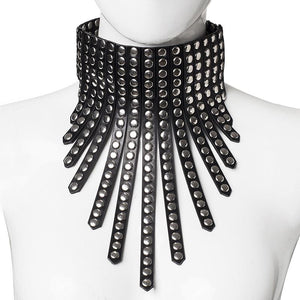 Leather Chic Faux Day Collar