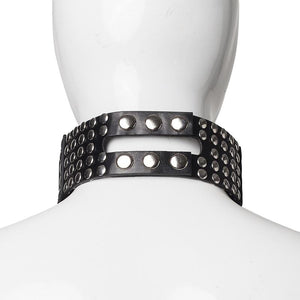 Leather Chic Faux Day Collar