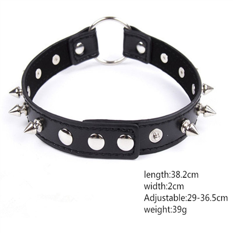 Adjustable Leather Collar, gallery view 5