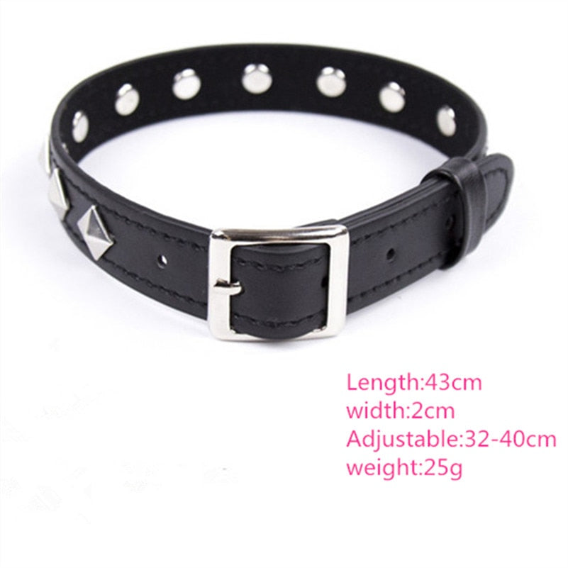 Adjustable Leather Collar, gallery view 7