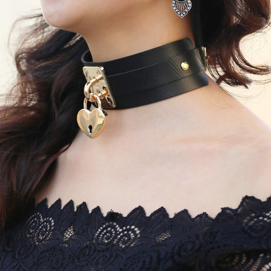 Oversized Lockable Choker BDSM DDLG, gallery view 3