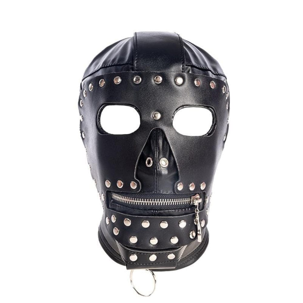 Full Face Leather BDSM Mask BDSM – sissyloving