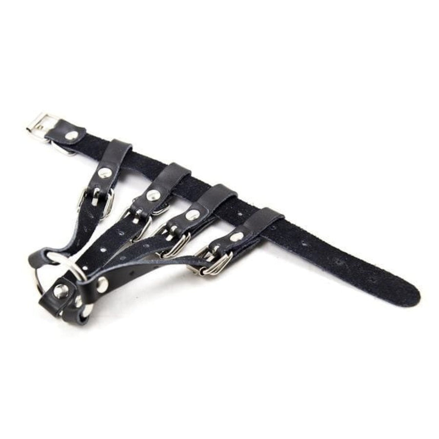 Faux Leather Cock and Ball Strap BDSM product view