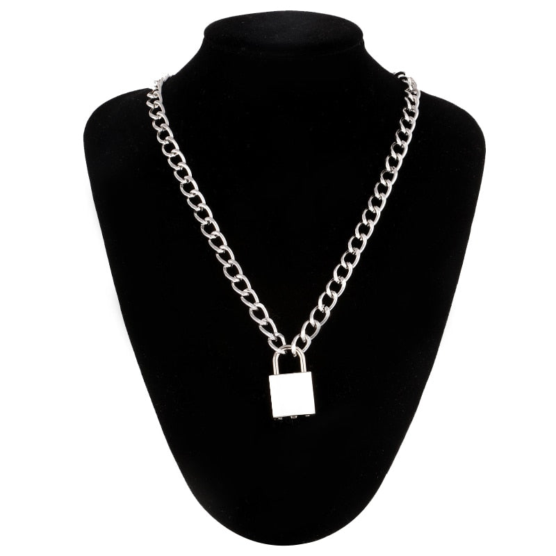 Submissive Padlock Necklace w/ Lock product view
