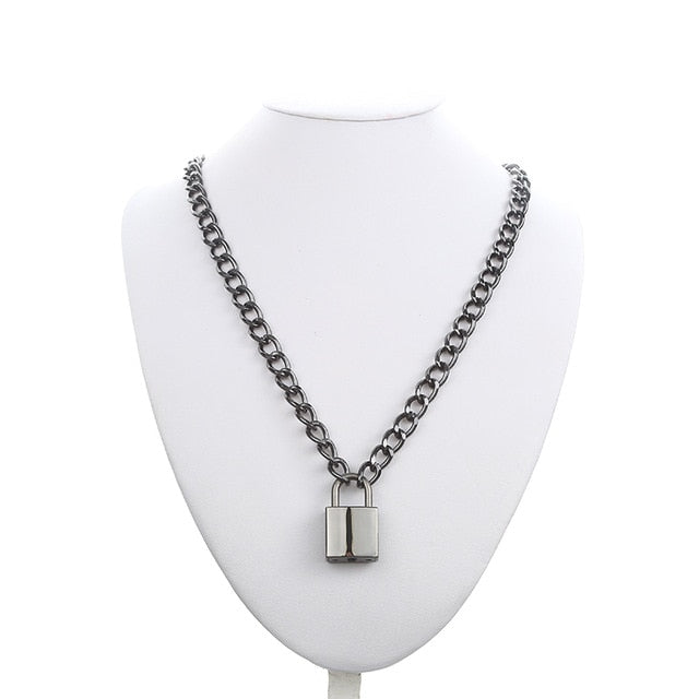 Submissive Padlock Necklace w/ Lock, gallery view 8